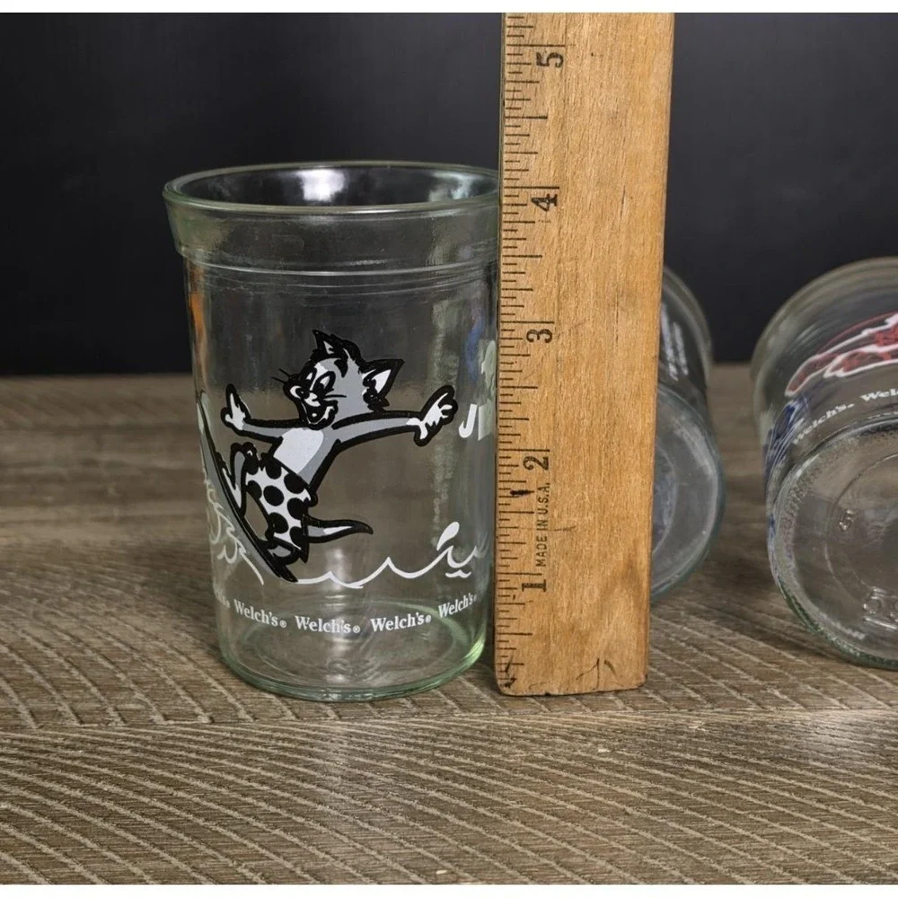 Vintage Welch's Tom‎ And Jerry Juice Glasses, Set of 3